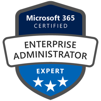 Microsoft 365 Enterprise Administrator Expert certification badge