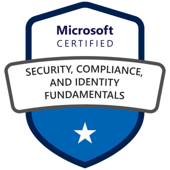 Microsoft 365 Security, Compliance and Identity Fundamentals certification badge